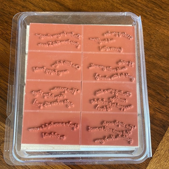 STAMPIN' UP! "CURVY VERSES" STAMP SET (8 STAMPS) - Picture 4 of 4